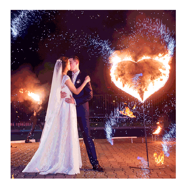 Организация пиротехнического шоу на свадьбу  Астрахань | astrahan.salutsklad.ru