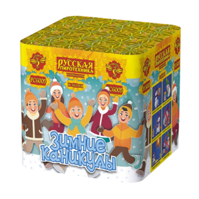 Зимние каникулы 36 Батарея салютов купить в Астрахани | astrahan.salutsklad.ru